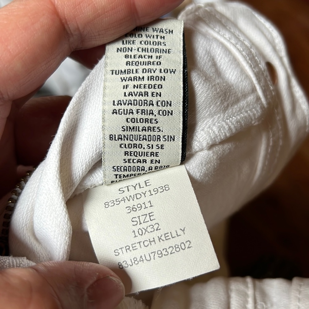 Ralph Lauren white jean pants